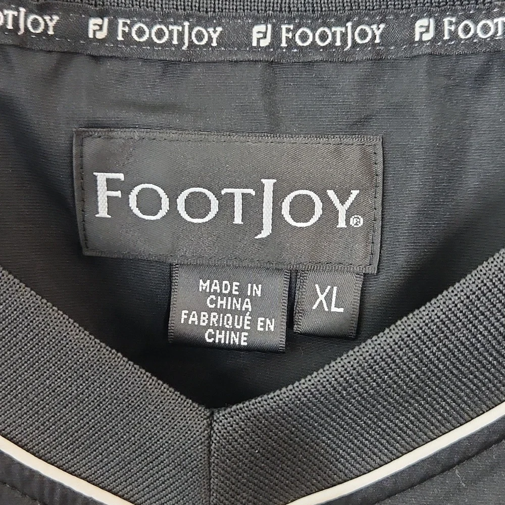 FootJoy FJ black Golf windbreaker jacket Saratoga National Golf Club XL - Picture 4 of 10